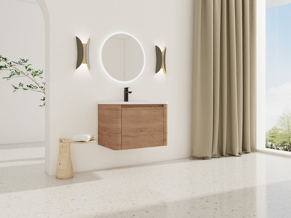 28'' Wall-Mounted Bathroom Vanity