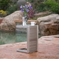 Cape Coral Aluminum C-Shaped Table