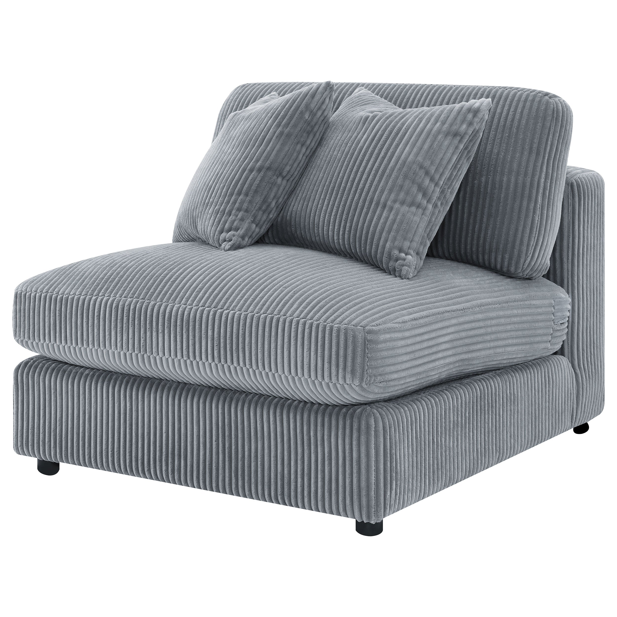 Cassidy Fog Upholstered Armless Chair