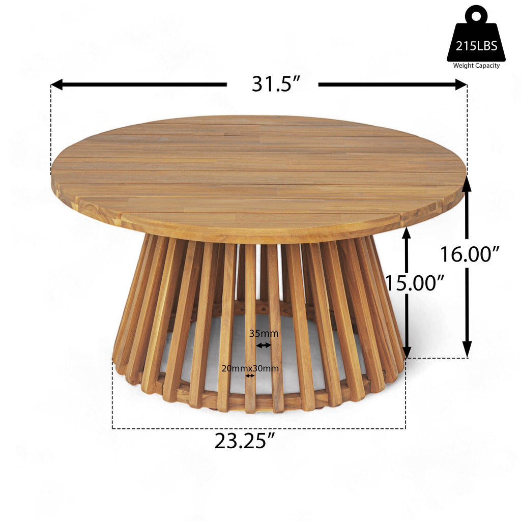 Acacia Wood Patio Furniture Set