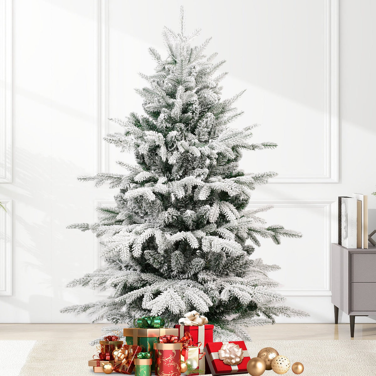 5FT PE+PVC Flocked Artificial Christmas Tree
