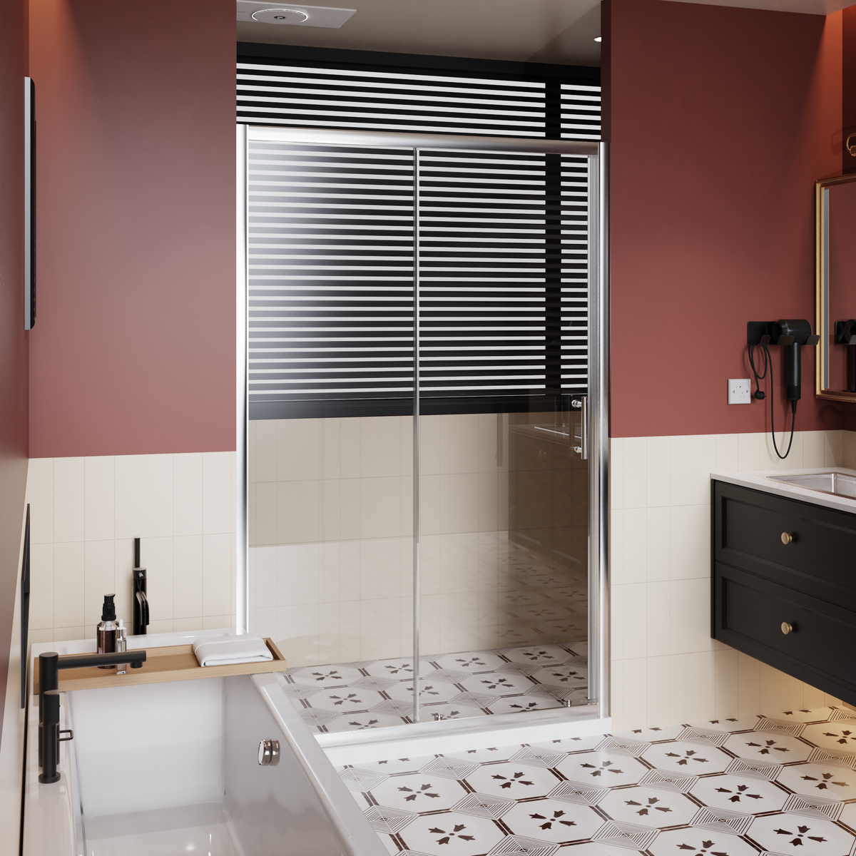 48" Wide x 72" High Single Sliding Shower Door