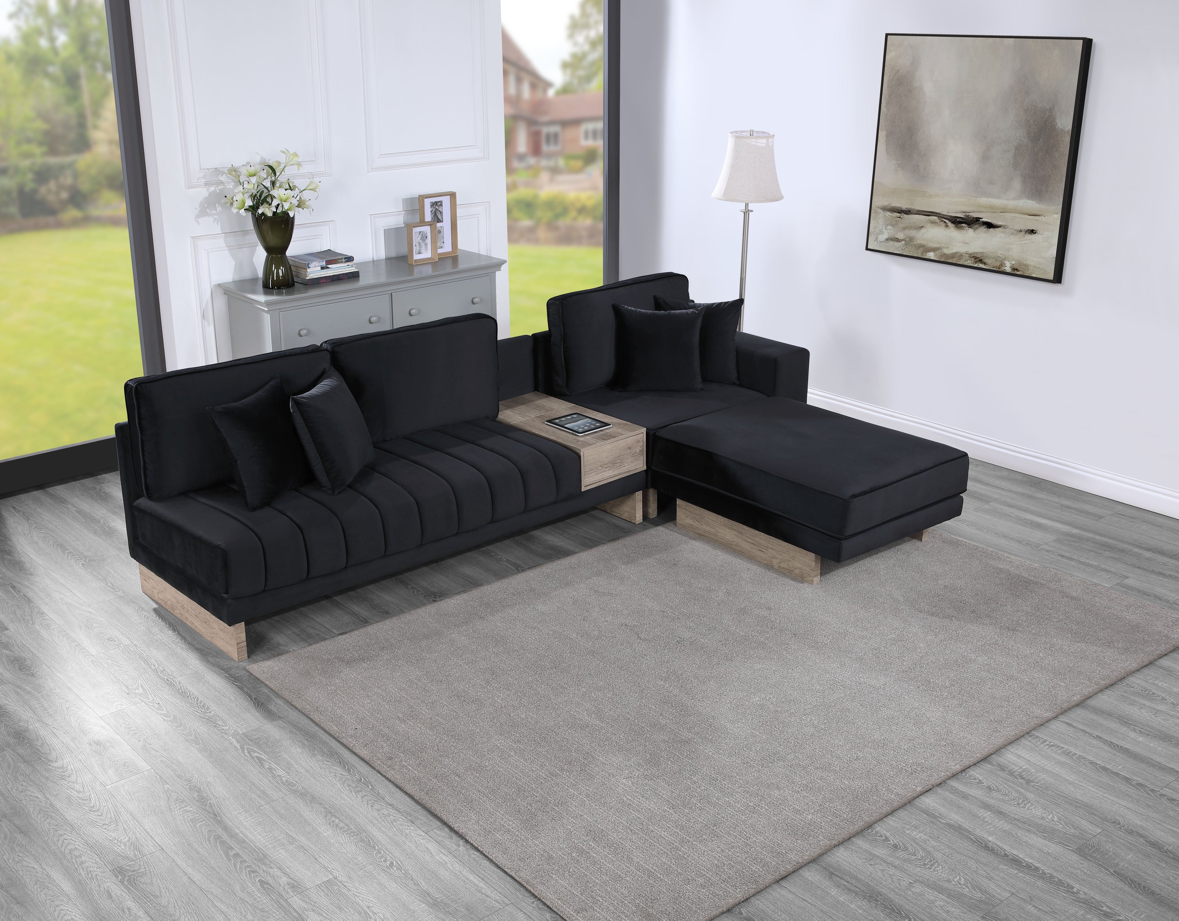 Memphis 122.5" Reversible Sectional Sofa