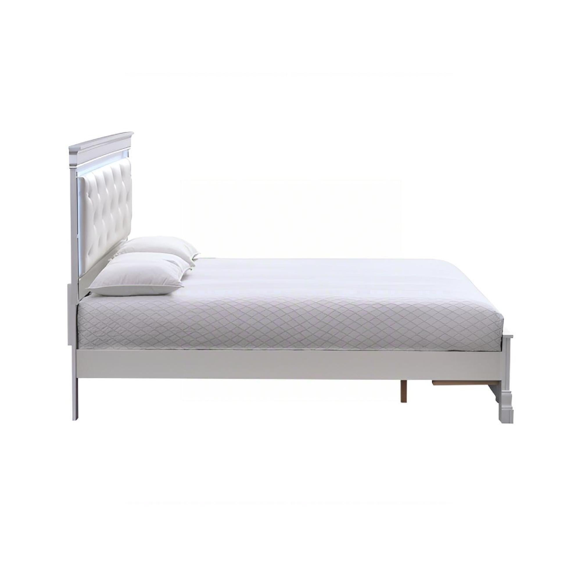 Verona G6735B-KSB King Bed (Mattress Not Included) - Pearl