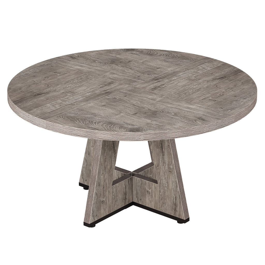 47" Round Farmhouse Dining Table – Rustic