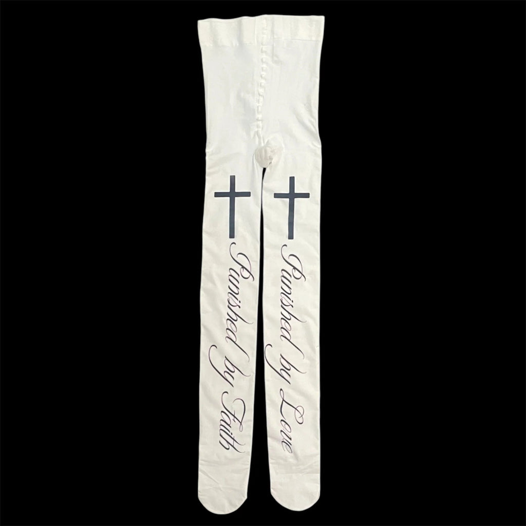 Letter-printed Socks For Women Japanese-style Tights