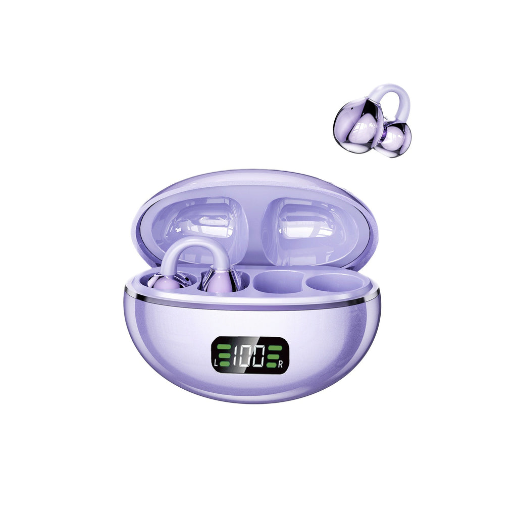 KP-206 New Wireless Bluetooth Earbuds Digital Battery Display OWS High Fidelity Audio Clip-On Design Export-Ready Factory Stock Gift Item
