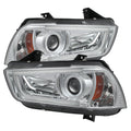 Spyder Dodge Charger 11-14 Projector Headlights Xenon/HID Model- DRL Chrm PRO-YD-DCH11-LTDRL-HID-C 5074218