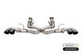 Corsa 2020 Corvette C8 3in Xtreme Cat-Back Exhaust 4.5in Blk Quad Tips - Integrates stock AFM Valve 21102BLK
