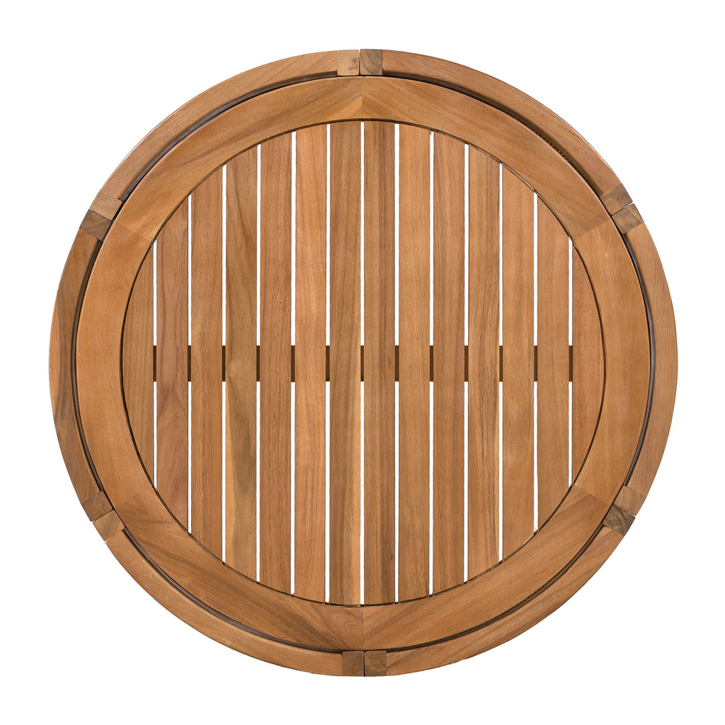 27.95" Acacia Wood Outdoor Coffee Table