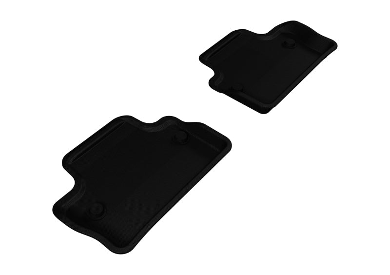 3D MAXpider 2011-2018 Volvo S60/V60 Kagu 2nd Row Floormats - Black L1VV01621509