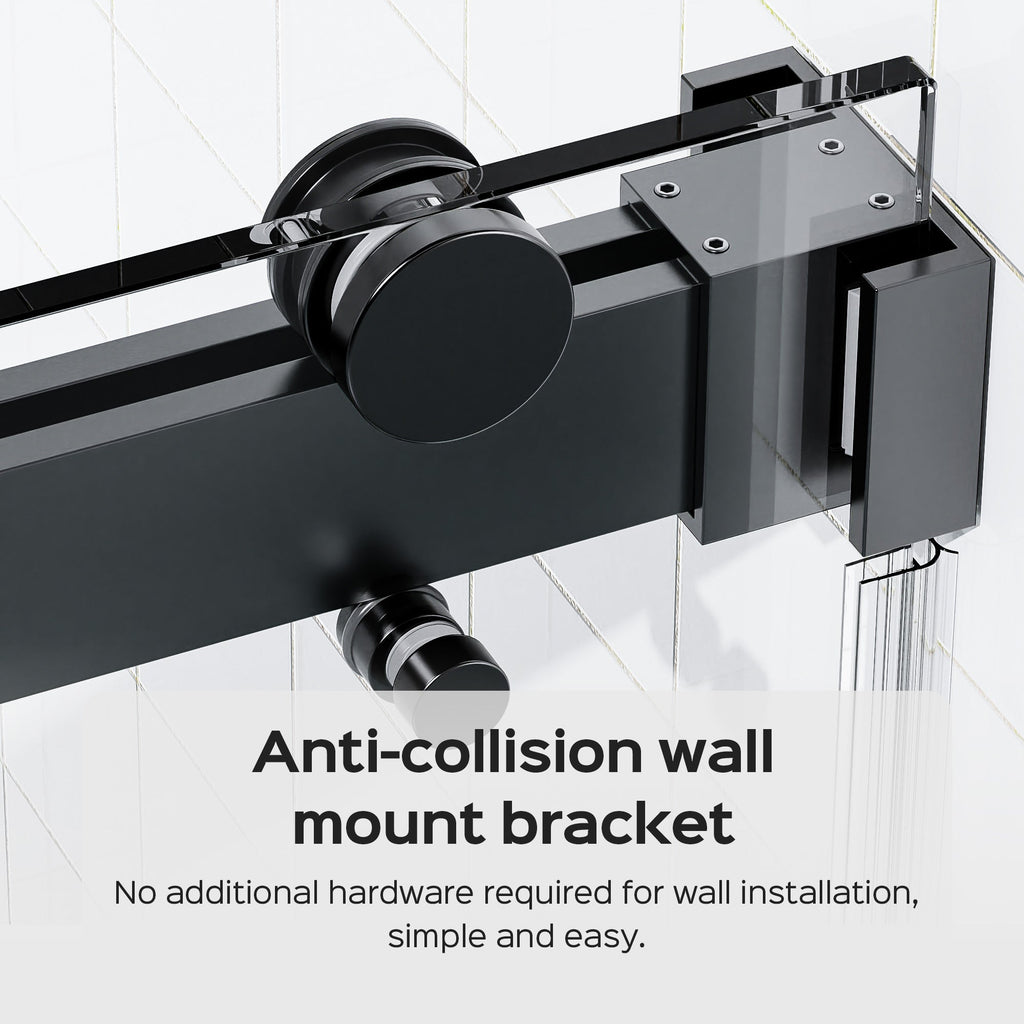 Frameless Double Sliding Shower Door (56-60" x 76")