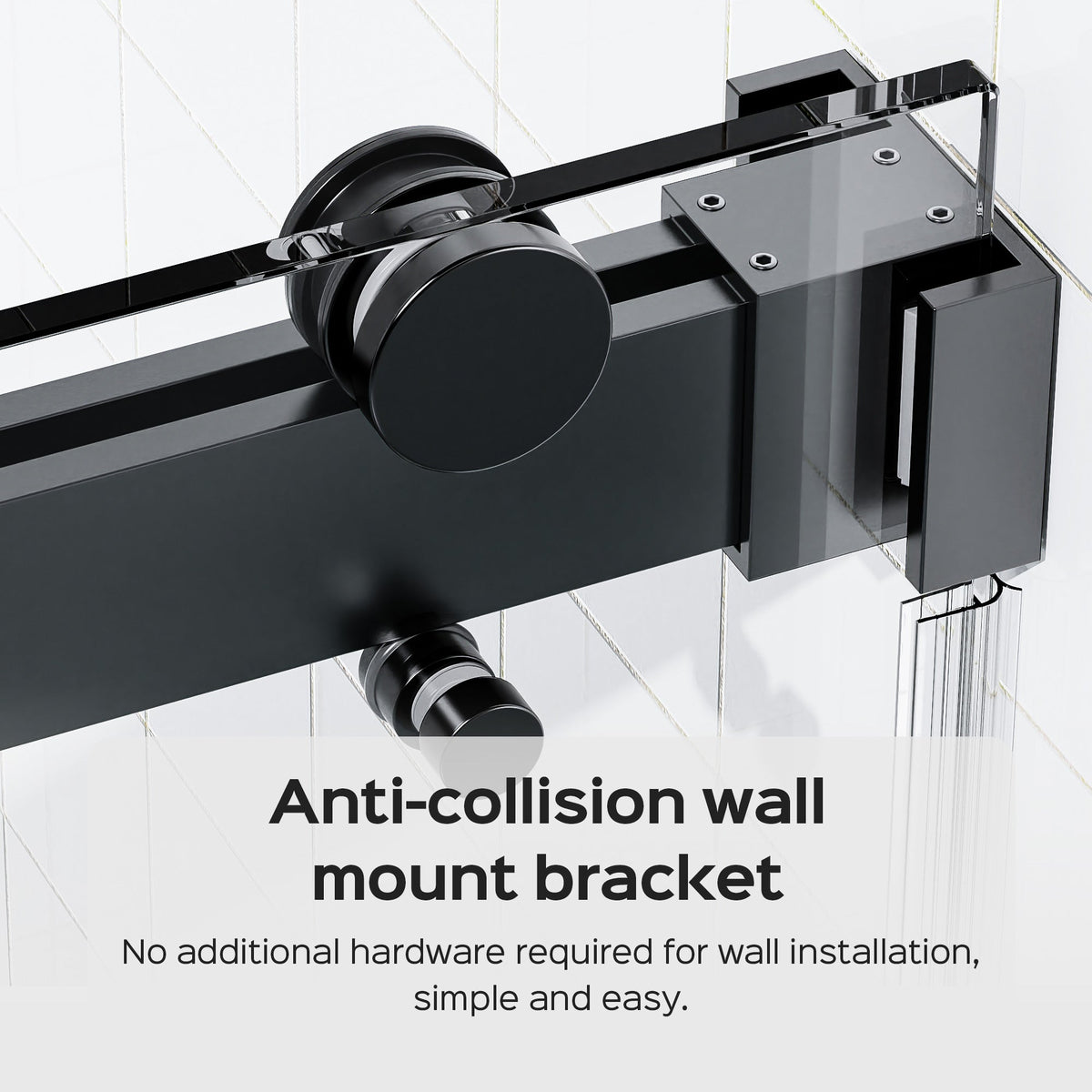 Frameless Double Sliding Shower Door (56-60" x 76")
