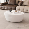 Goose Egg Shaped Coffee Table with Sintered Stone Top