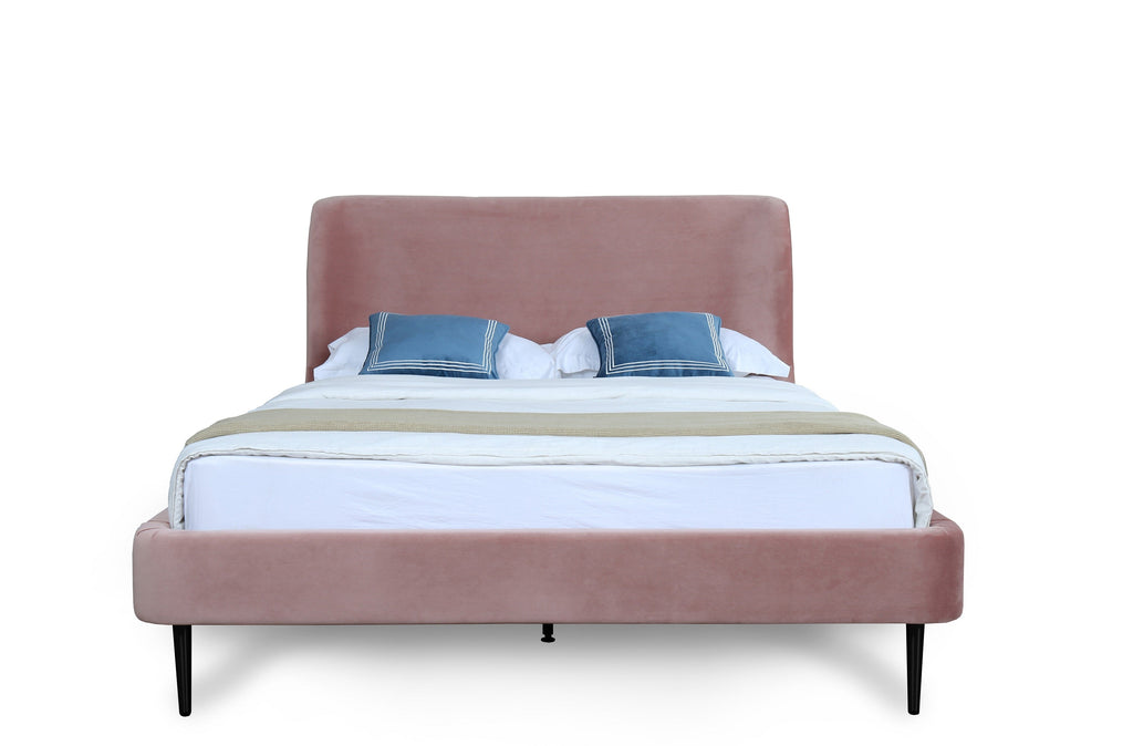 Heather Upholstered Velvet Full Bed