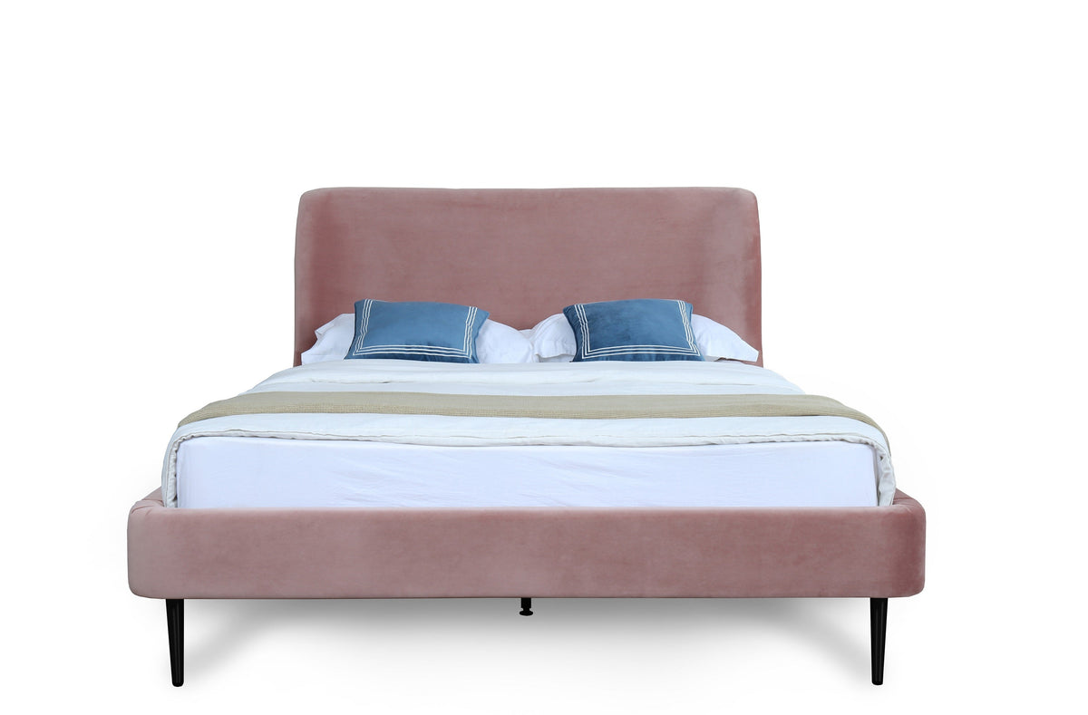 Heather Upholstered Velvet Full Bed