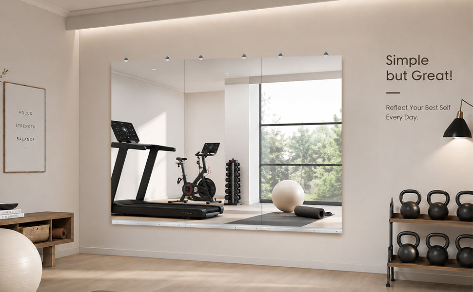 Gym Mirror 24x48 Inch - 3pcs