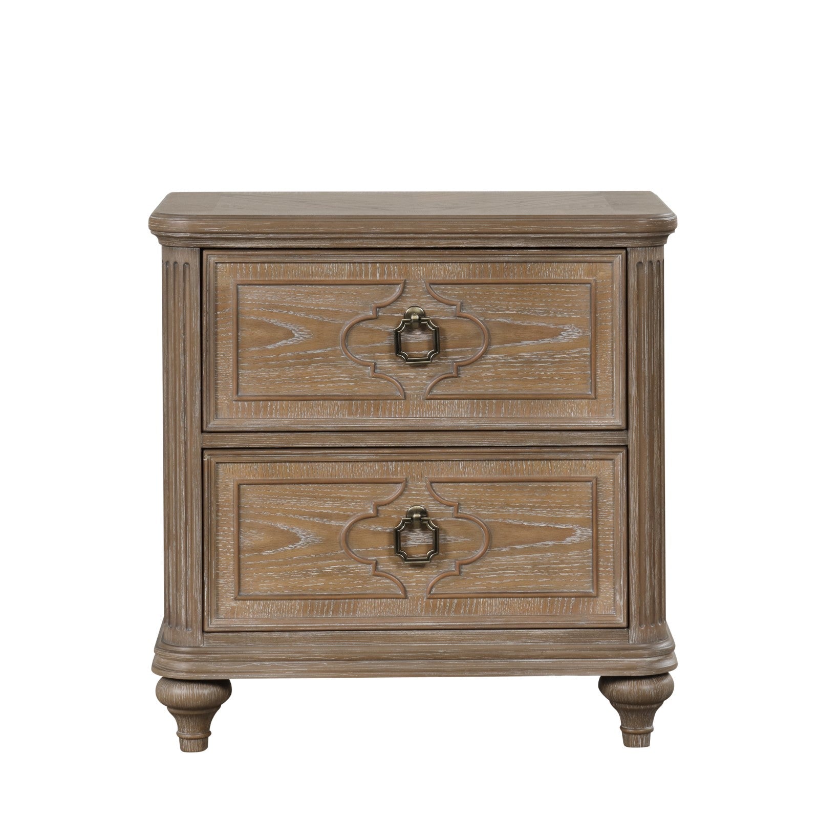 Simple Contemporary 1pc Nightstand Rustic