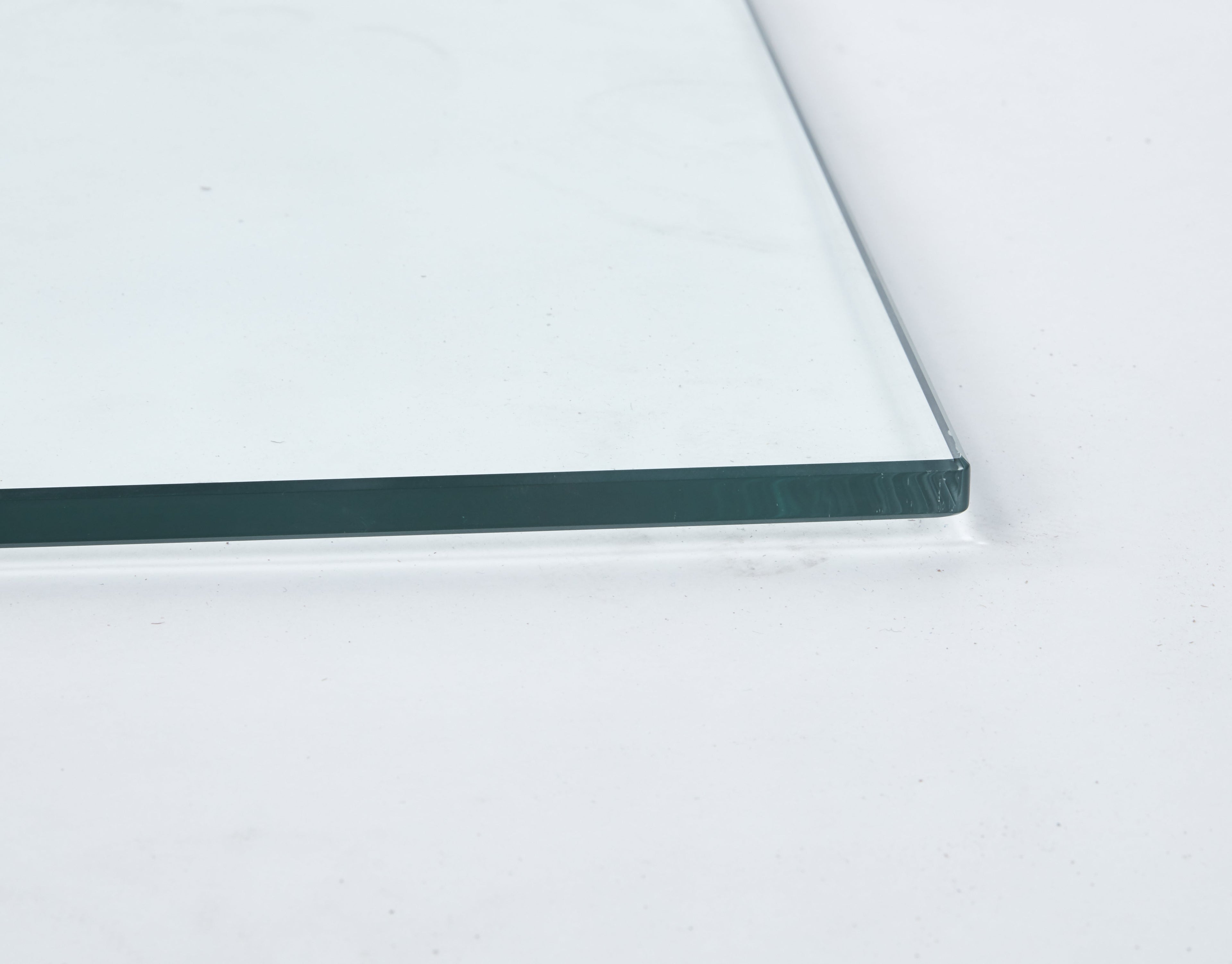 Tempered Clear Glass Top 80CM Square Dining Table