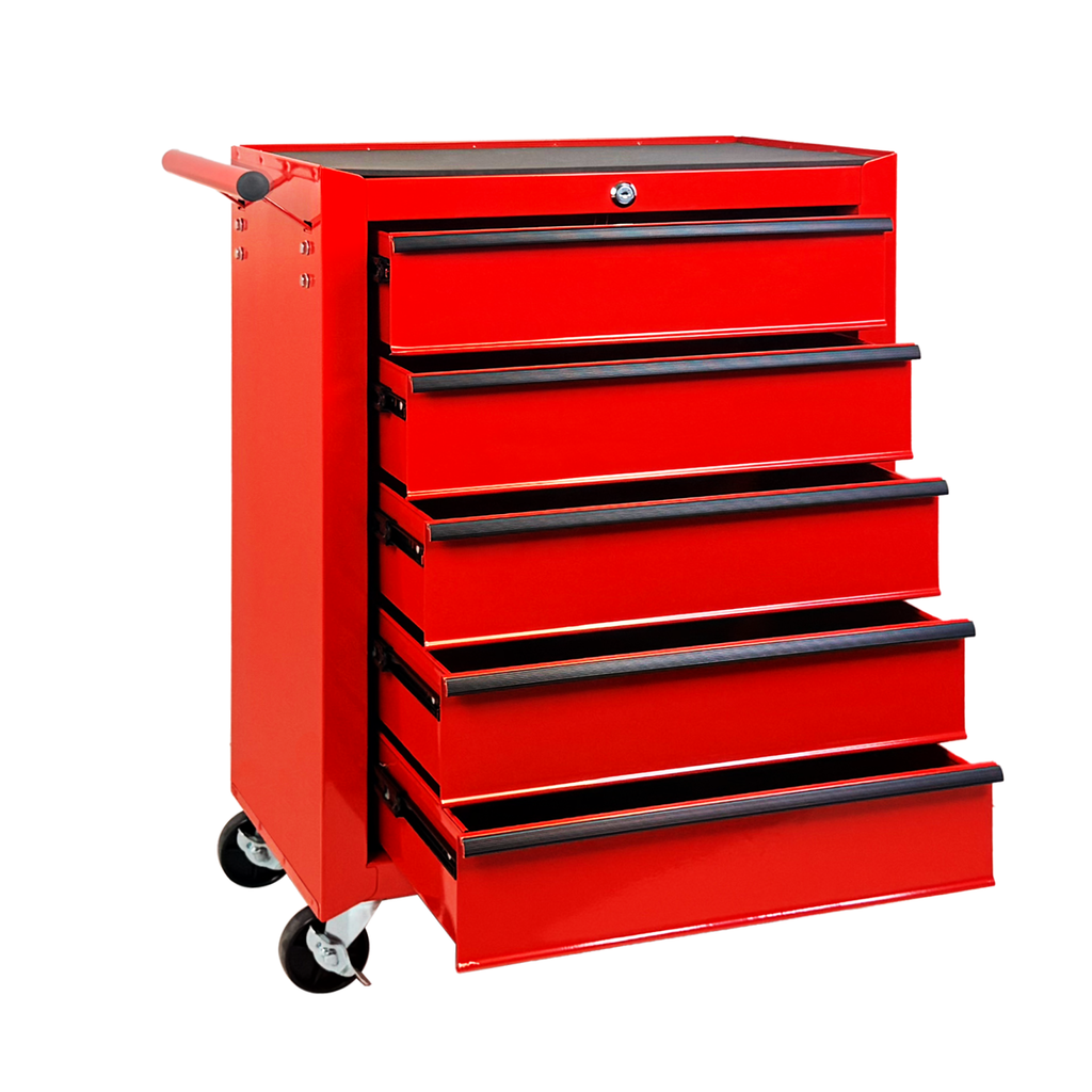Rolling Metal Tool Chest with 5 Drawers