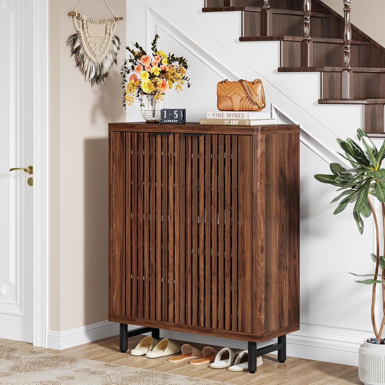 33.46" Modern Shoe Cabinet
