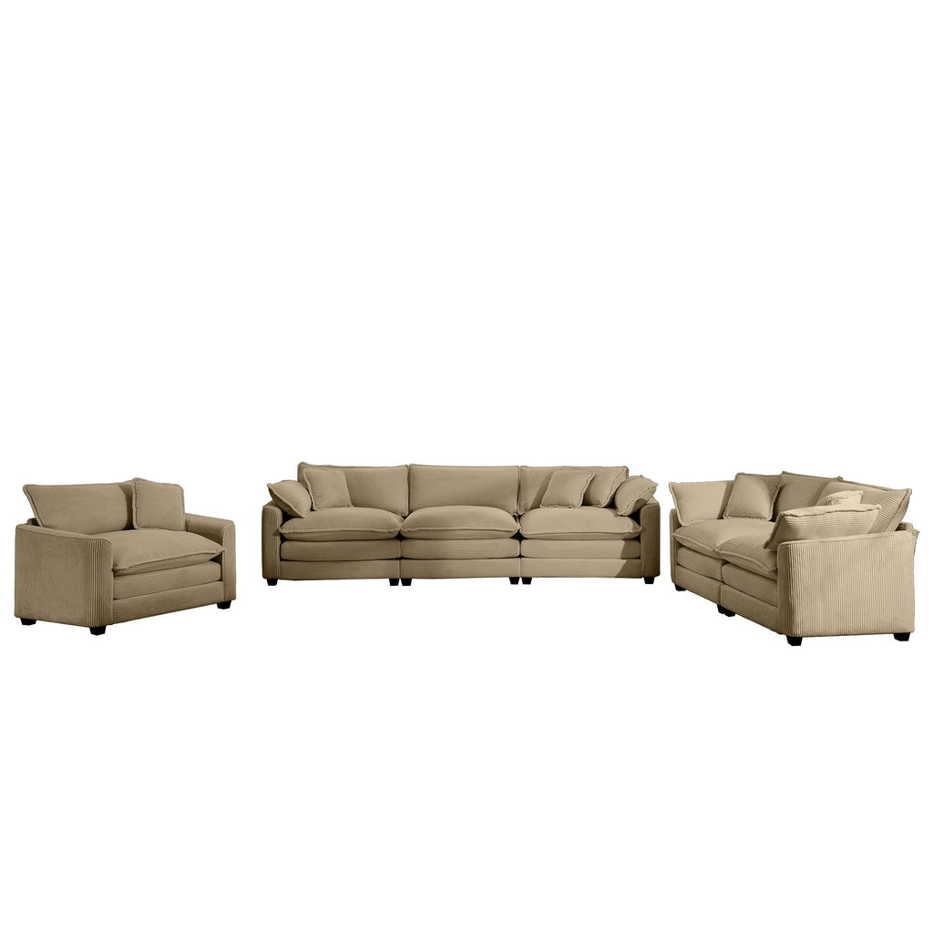 3 Piece Oversized Sectional Sofa