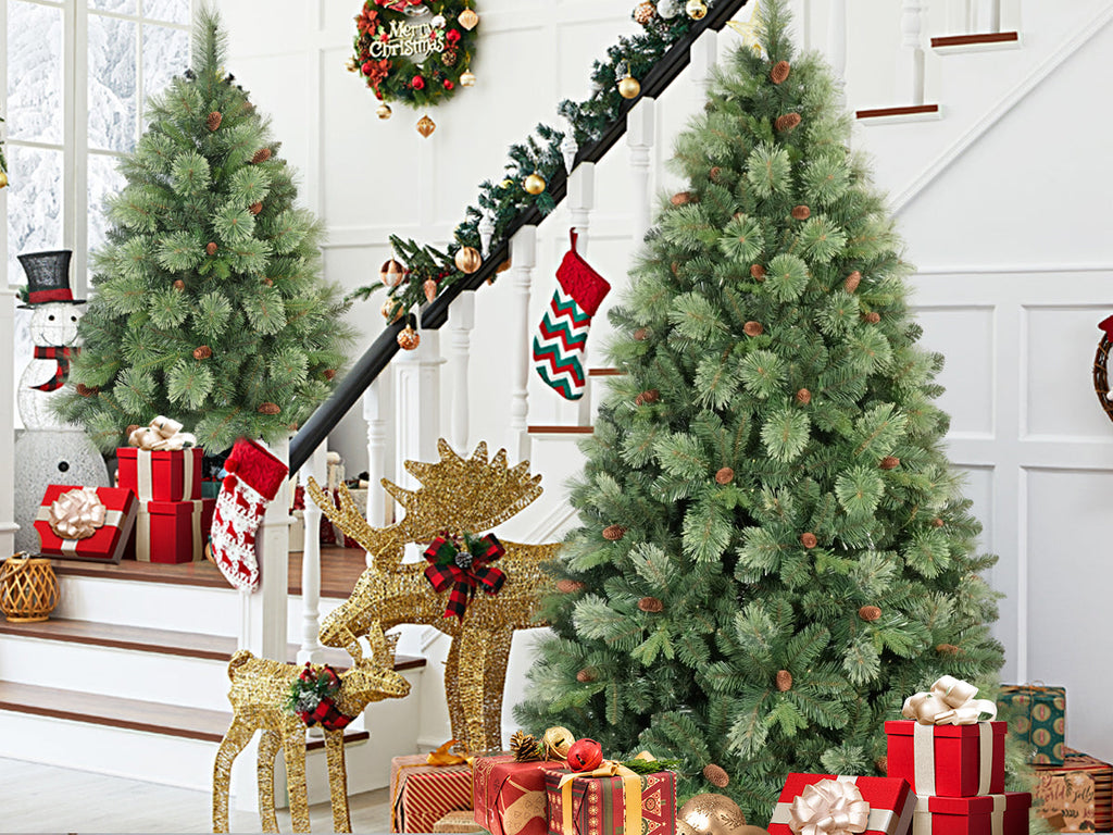 6FT Pre-Lit Artificial Christmas Tree
