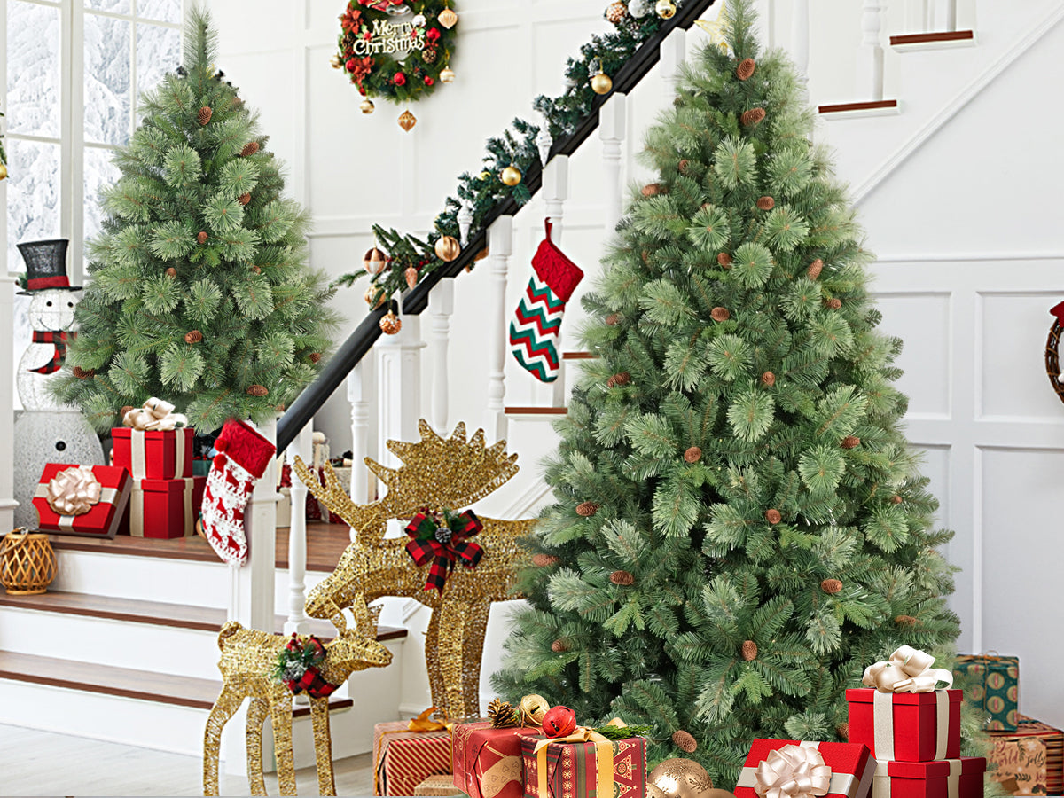 6FT Pre-Lit Artificial Christmas Tree