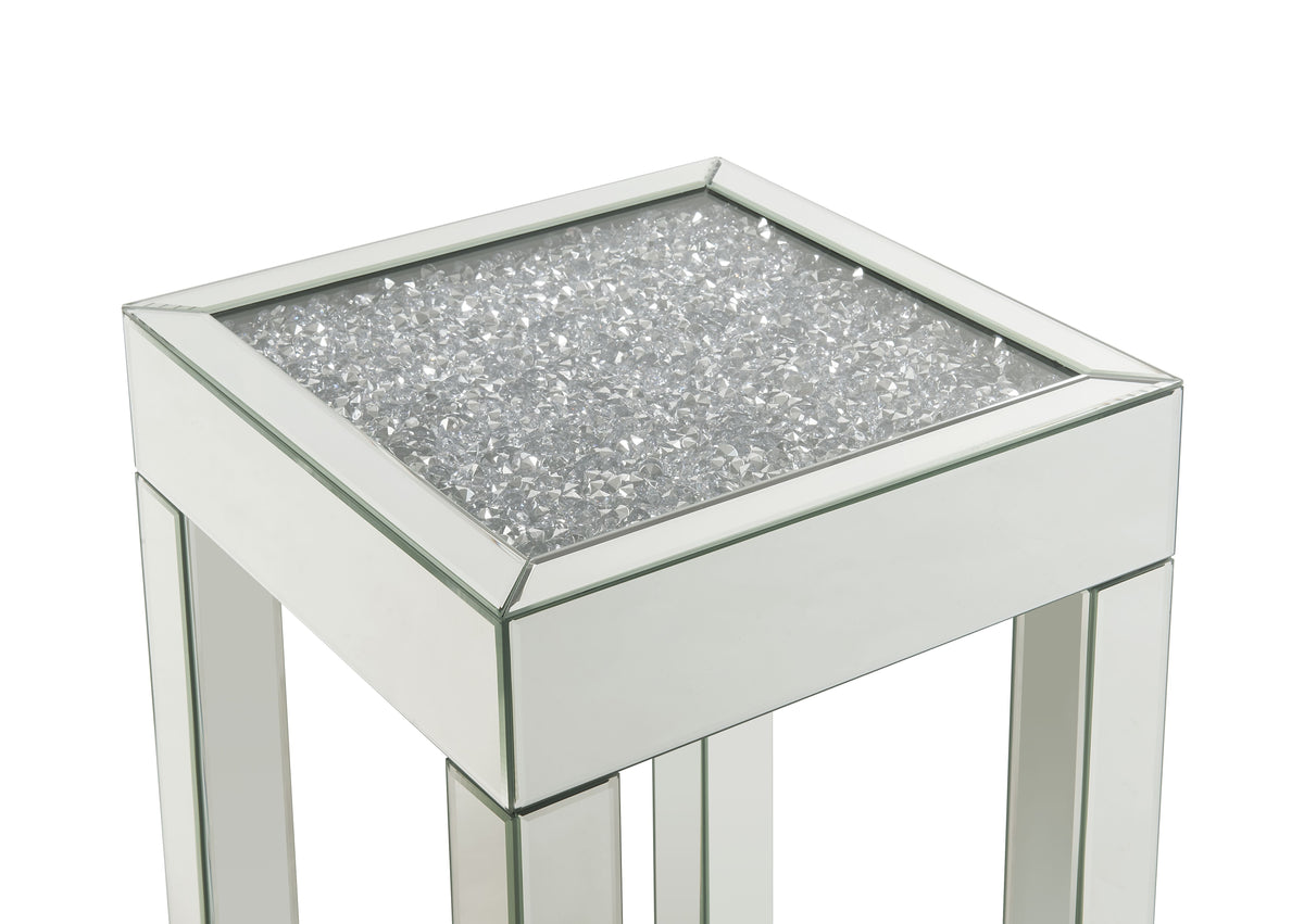 Noralie Mirrored & Faux Diamonds End Table