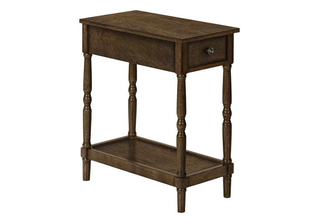 2 Tier Accent Table with Storage Drawer