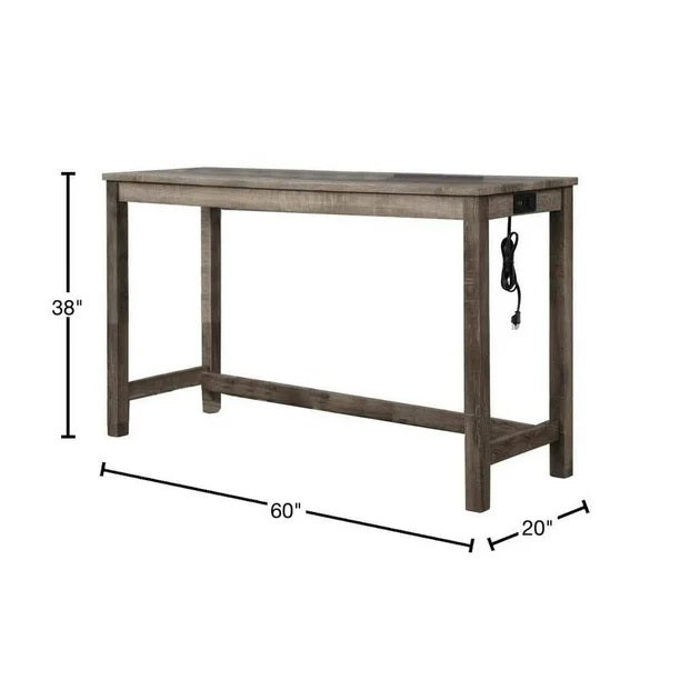 Transitional 3 Piece Counter Bar Dining Set