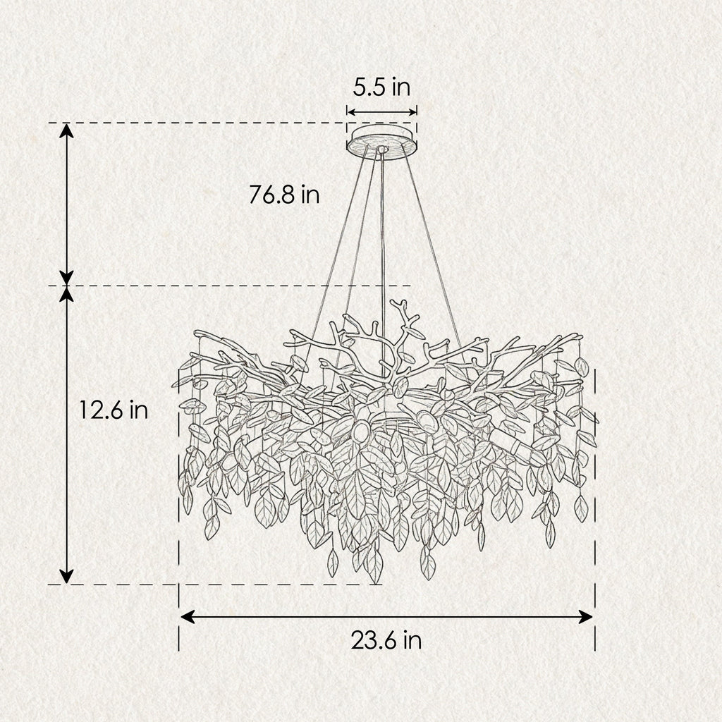 8-Light Chandelier Crystal Ceiling Lamp