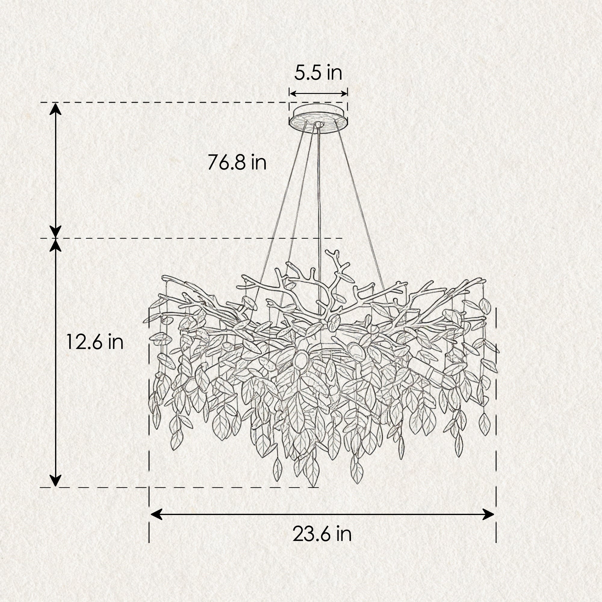 8-Light Chandelier Crystal Ceiling Lamp