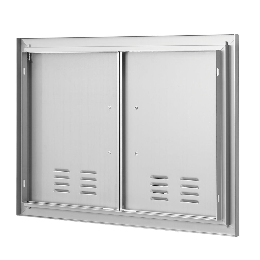 BBQ Access Door, 30W x 21H Inch Double Outdoor Kitchen Door