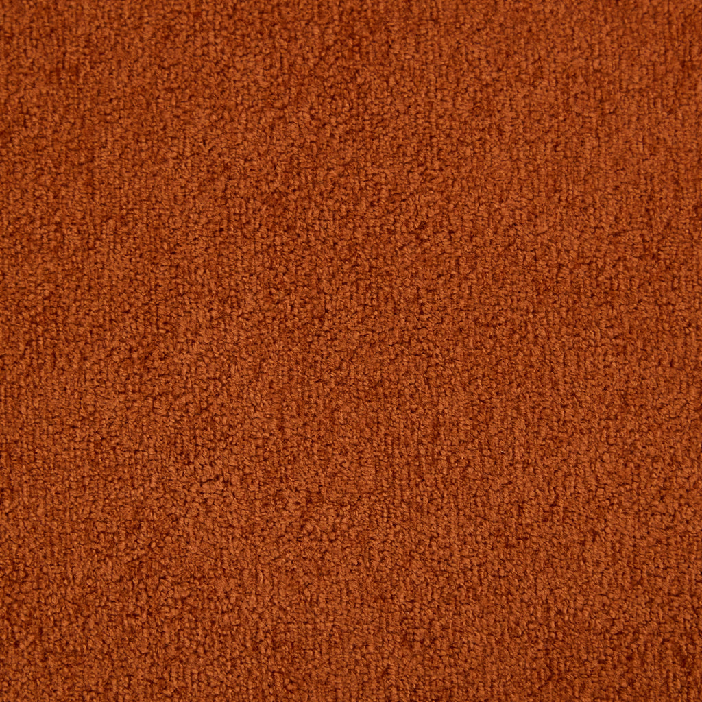 Round Armrest Loveseat (Dark Orange + Brown)