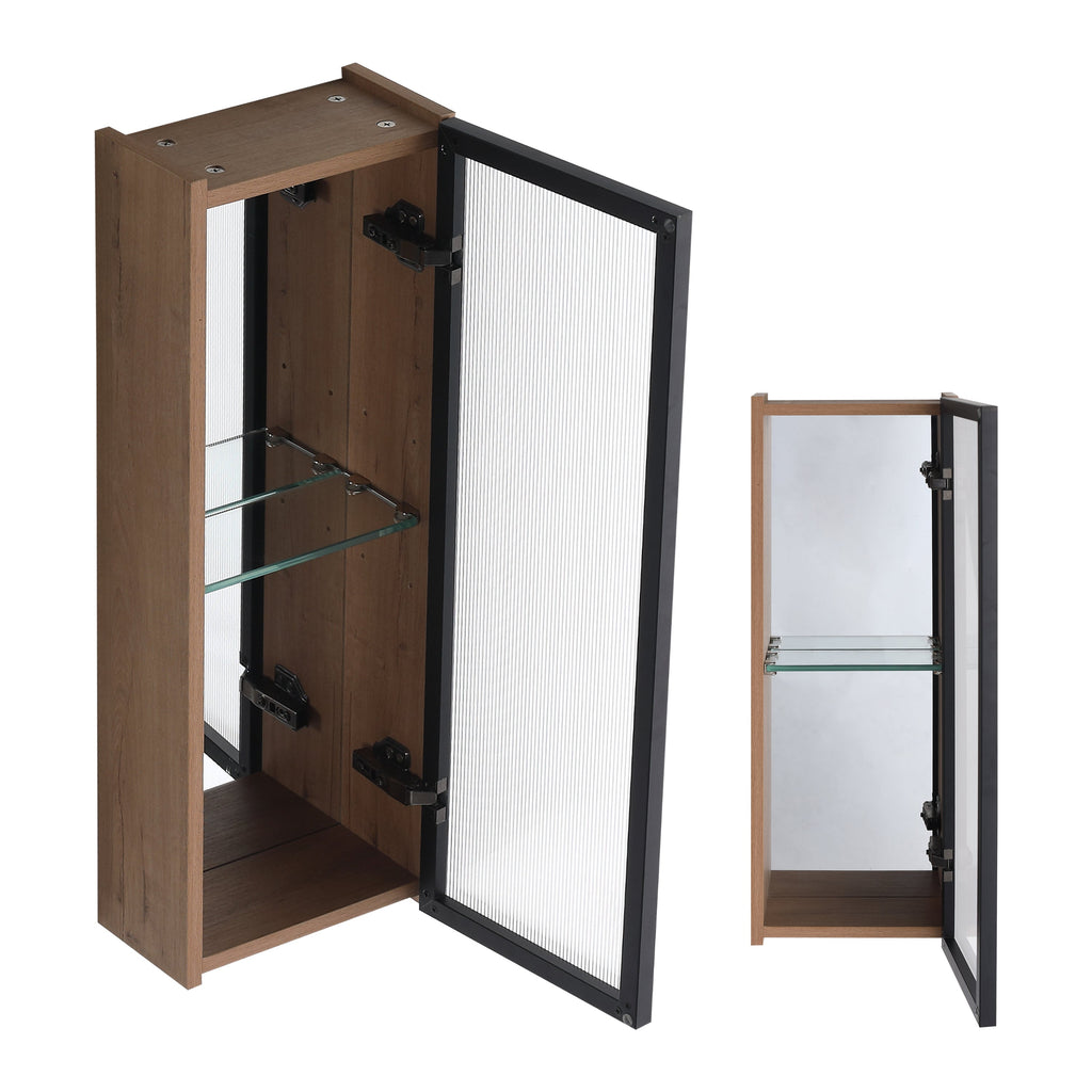 10" Bathroom Wall Mirror Cabinet with Acrylic Door