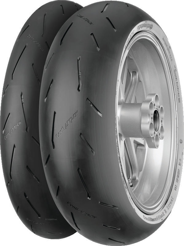 Continental Tire Continental ContiRaceAttack 2 Street Rear Tire - 200/55 ZR17 M/C 78(W) TL 02446620000
