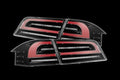AlphaRex 12-21 Tesla Model S LUXX-Series LED Tail Lights - Black/Red 601130 *Discontinued