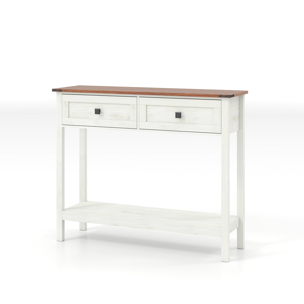 Farmhouse Style Console Table with 2 Drawers