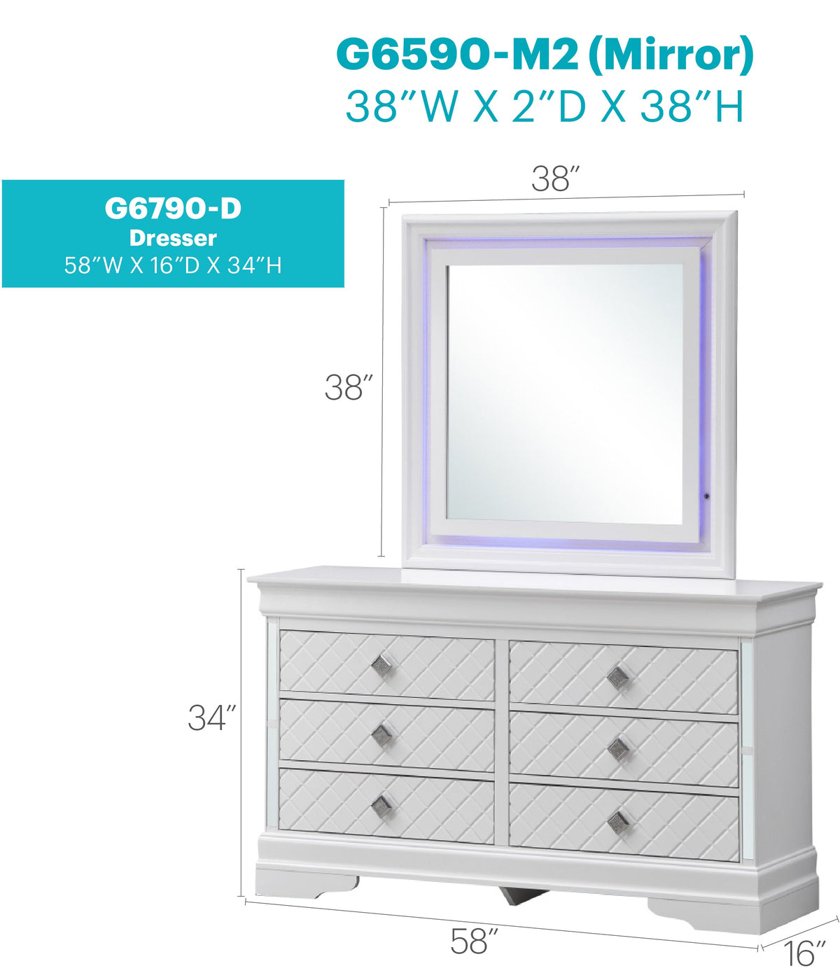 Verona G6790-D Dresser