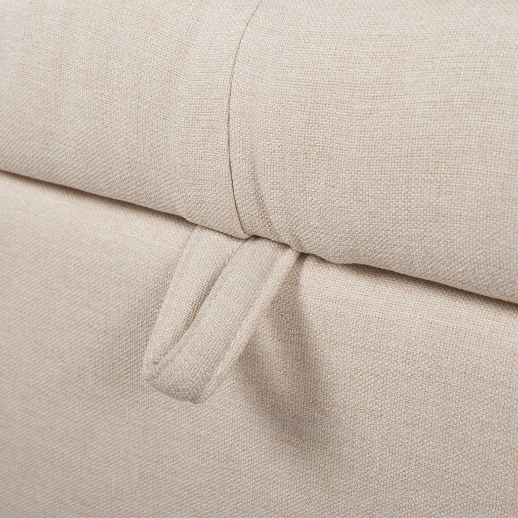 Jacqueline 57.5" Tufted Roll Arm Storage Bench
