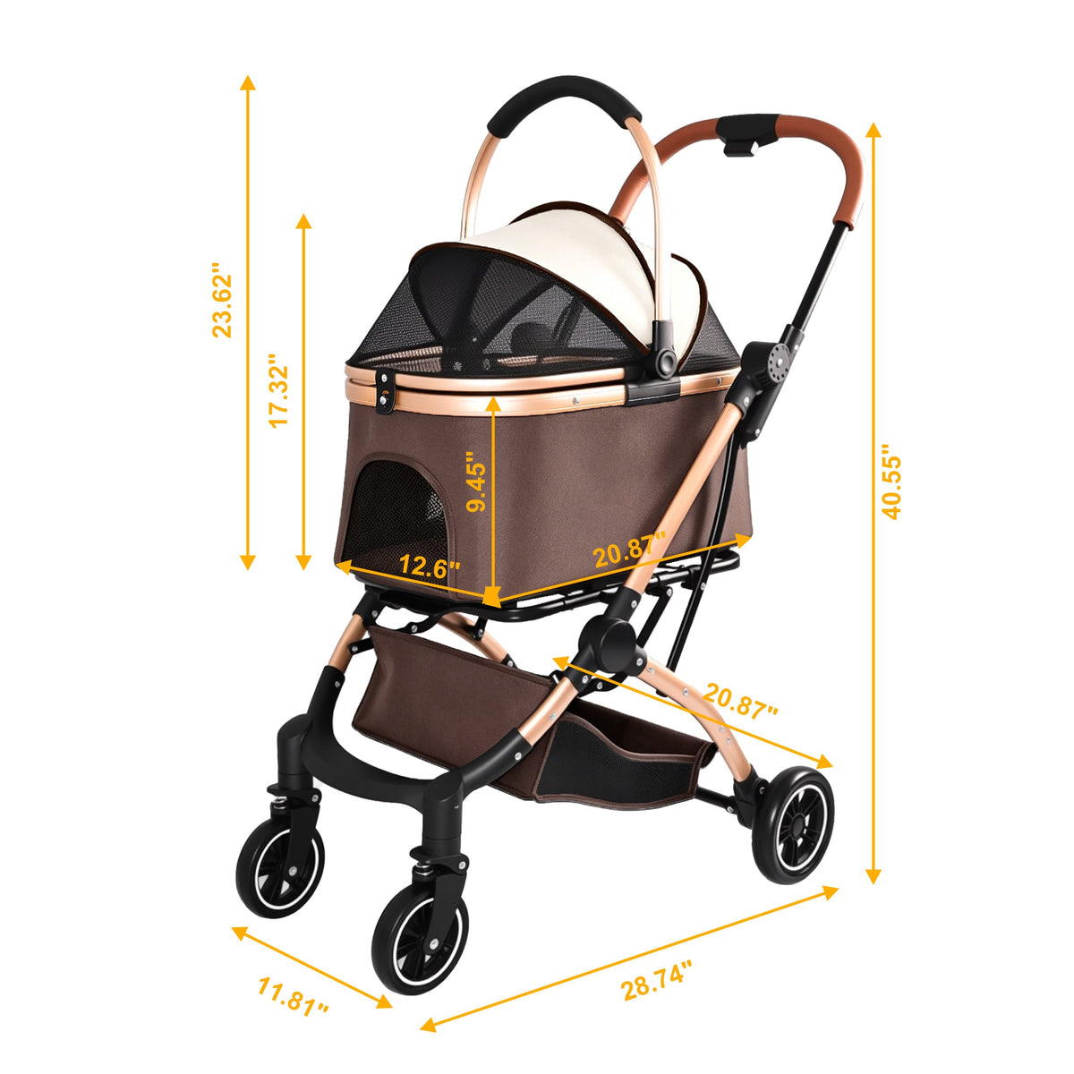 Pet Stroller for Dogs and Cats