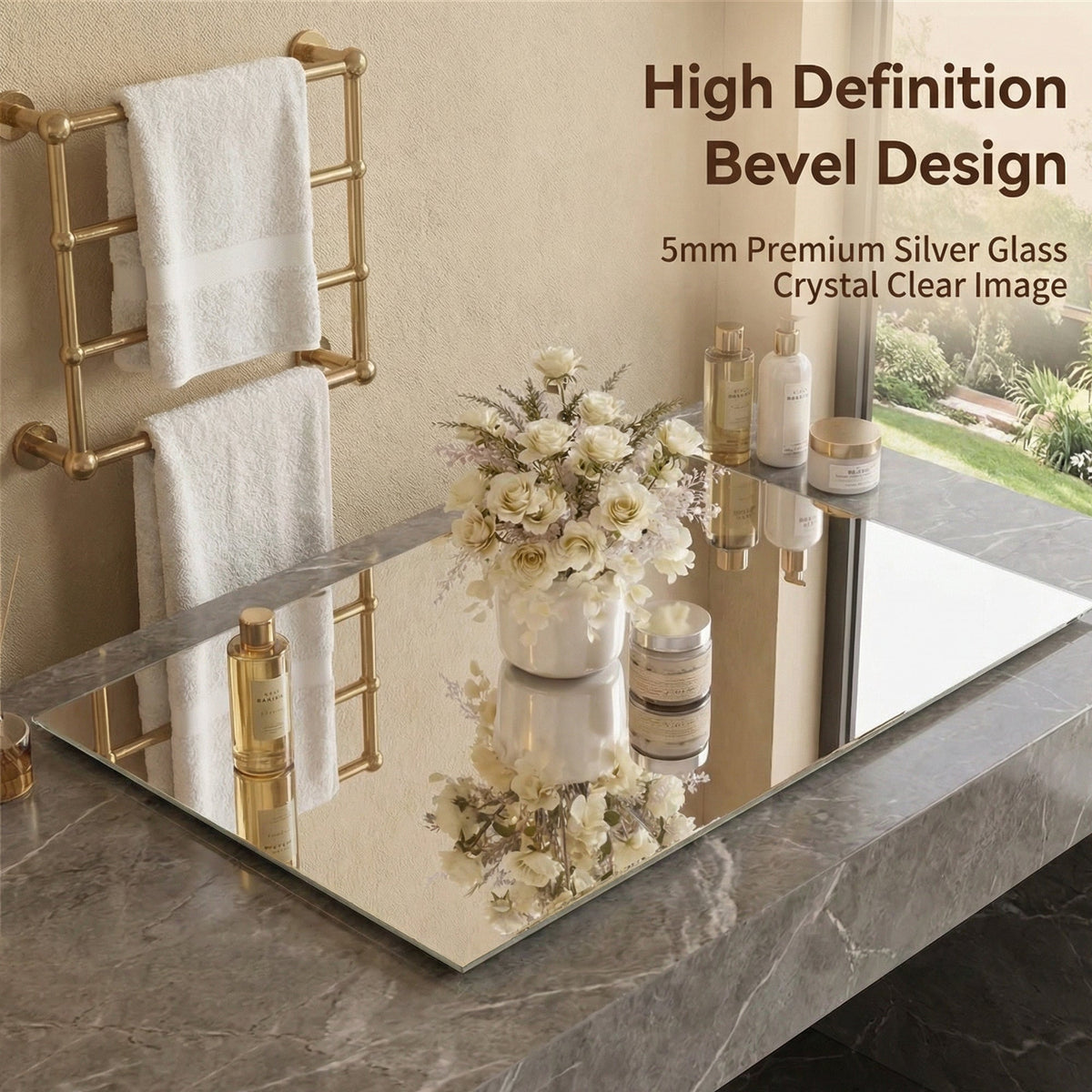 63" x 24" Modern Oval Full Length Wall Mirror
