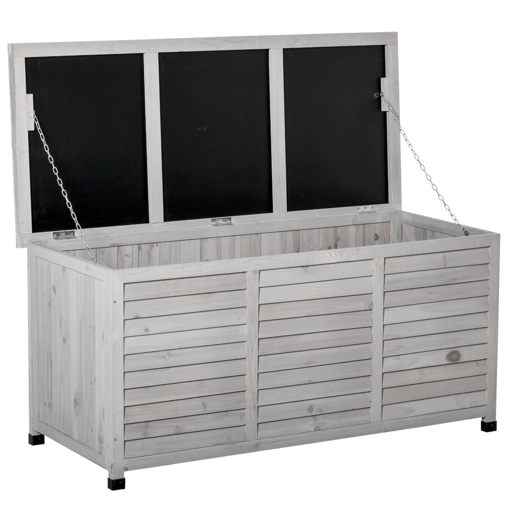 Outsunny 75 Gallon Wooden Deck Box