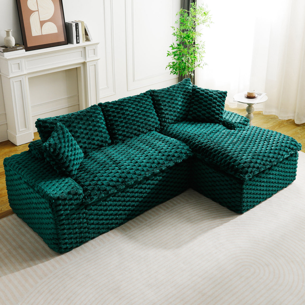 Green Turtle Velvet Versatile Sofa