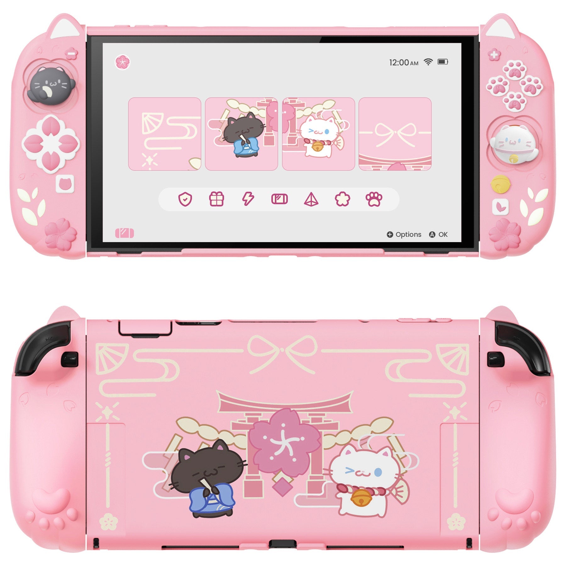Cartoon Cat Handle Grip Silicone Protective Cover
