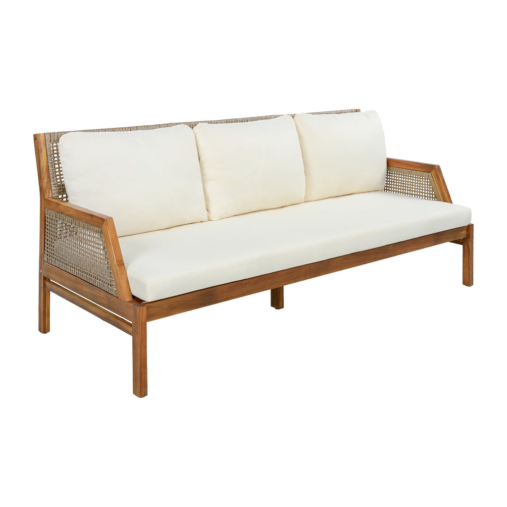 3 Piece Acacia Wood Patio Furniture Set