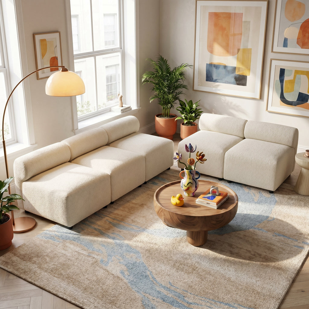 Evelyn 5-Piece Modular Free Combination Sectional Sofa