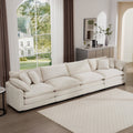 Modern Upholstered 4 Seater Fabric Sofa