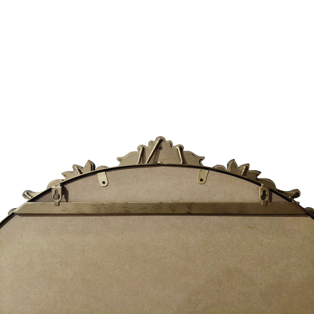 73.03" Arch Oval Vintage Relief Mirror